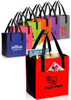 Non-Woven Shoppers Pocket Tote Bag